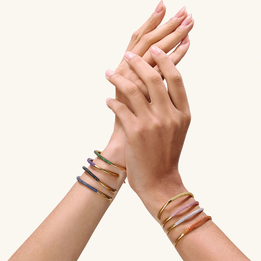 Hello Ella Cuff Bracelet in Black