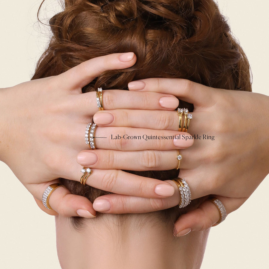 Lab-Grown Quintessential Sparkle Ring