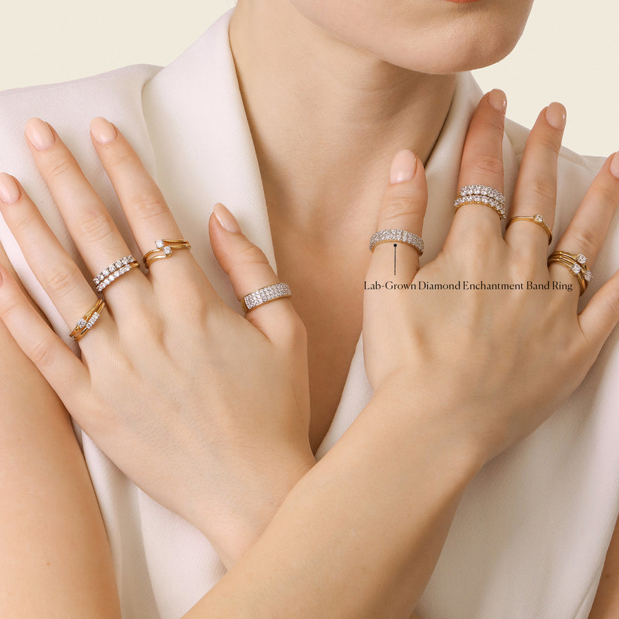 Lab-Grown Diamond Enchantment Band Ring