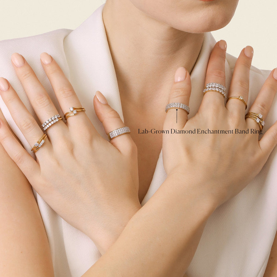 Lab-Grown Diamond Enchantment Band Ring
