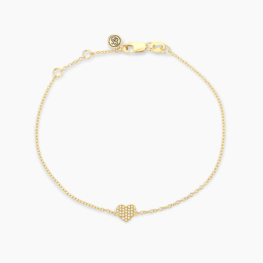 14kt Gold All Heart Chain Bracelet