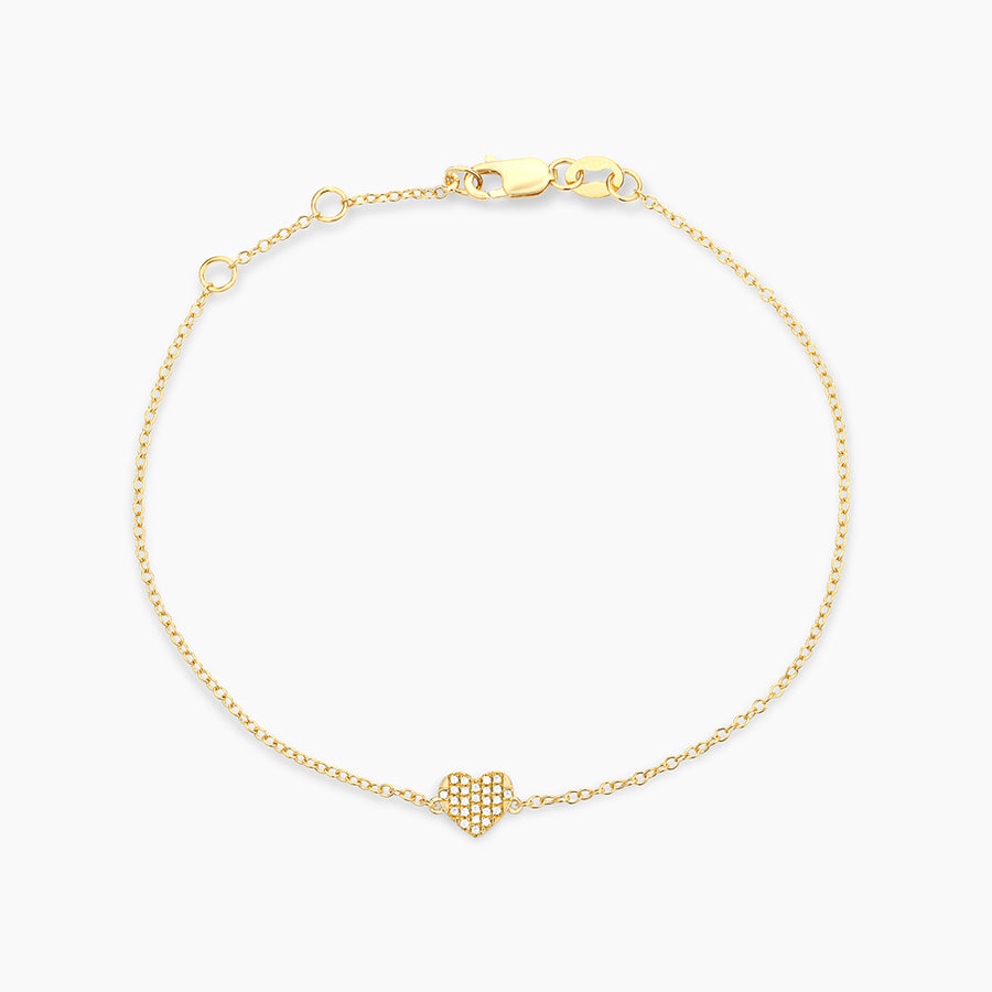 14kt Gold All Heart Chain Bracelet