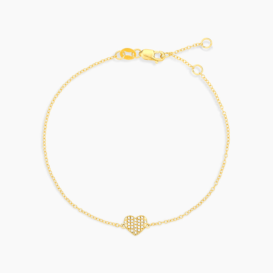 14kt Gold All Heart Chain Bracelet