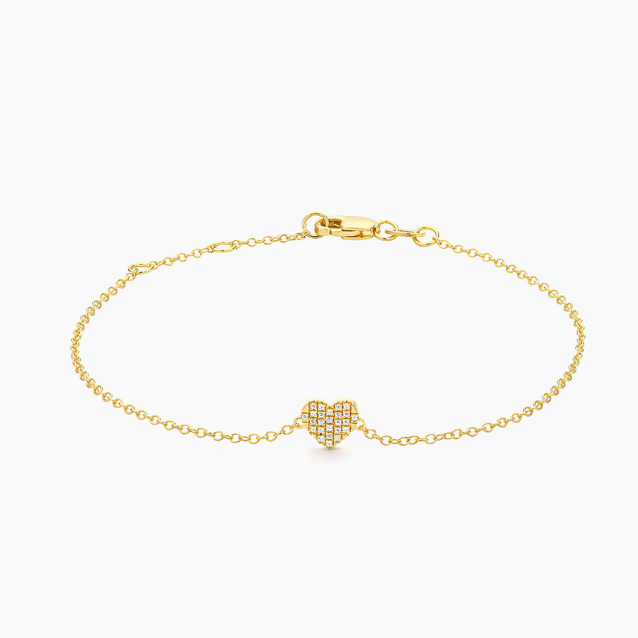 14kt Gold All Heart Chain Bracelet