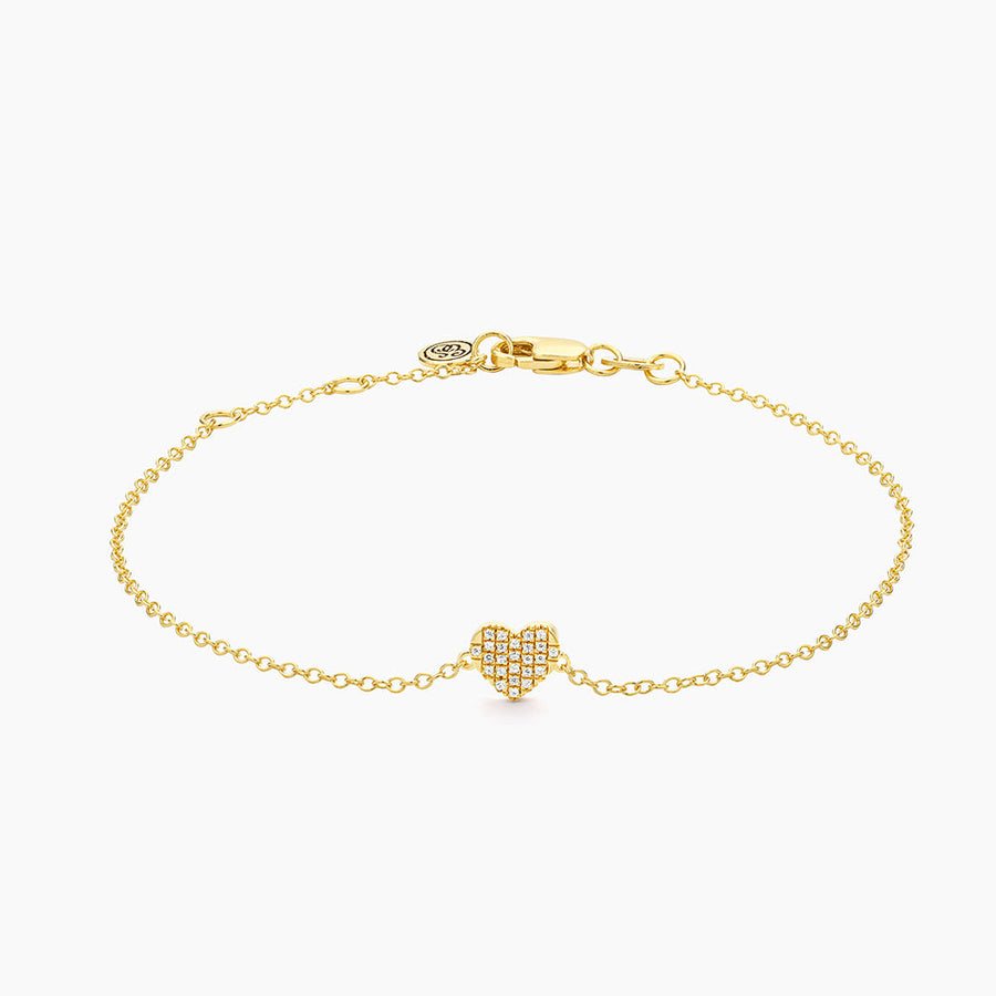14kt Gold All Heart Chain Bracelet