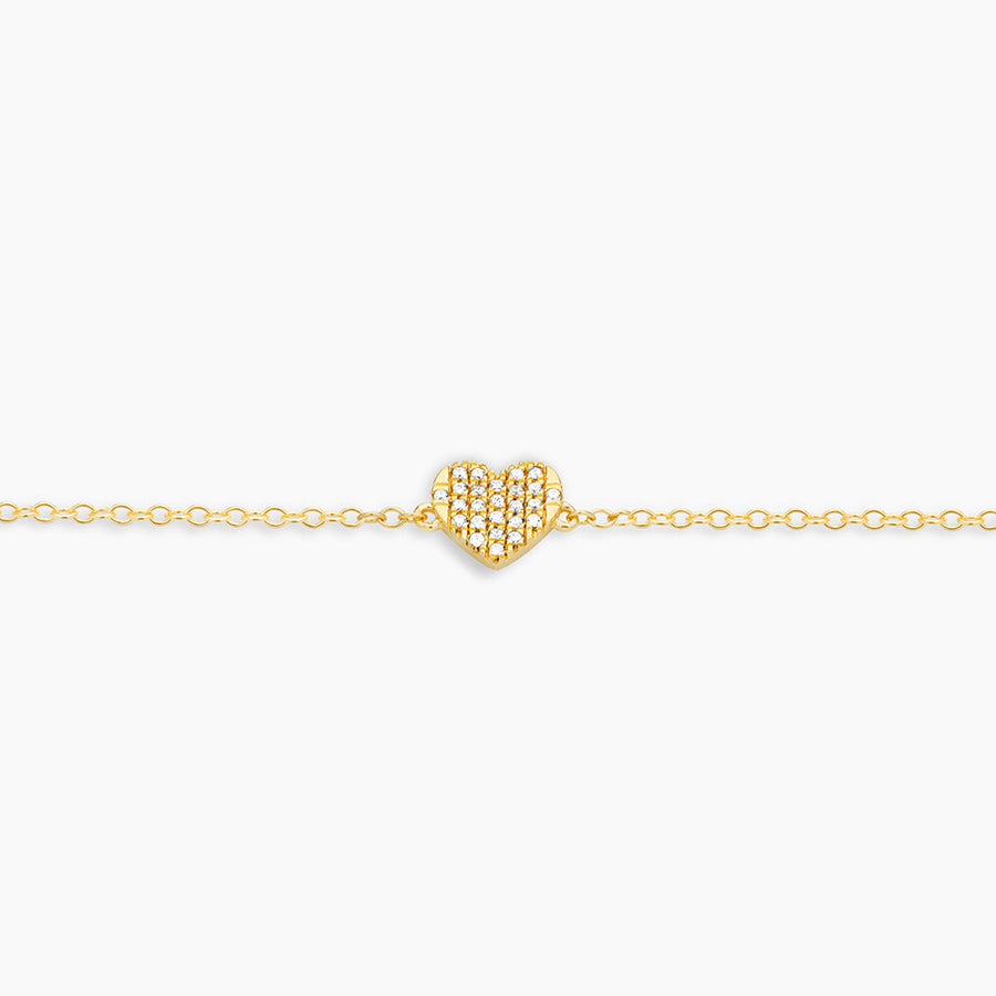 14kt Gold All Heart Chain Bracelet