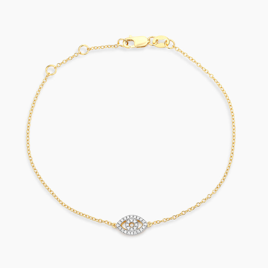 14kt Gold Eye on the Prize Chain Bracelet