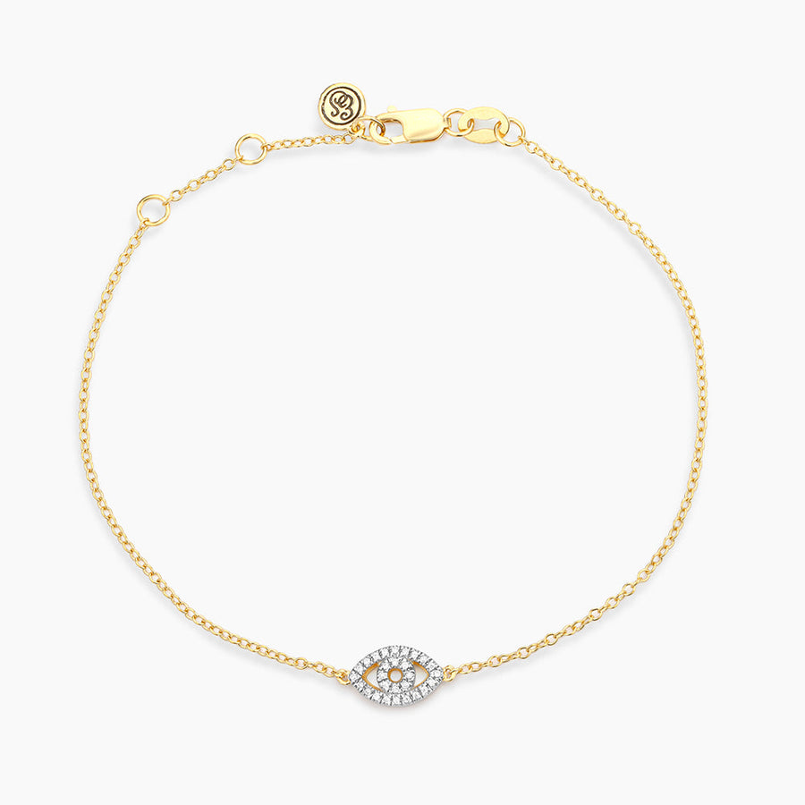 14kt Gold Eye on the Prize Chain Bracelet