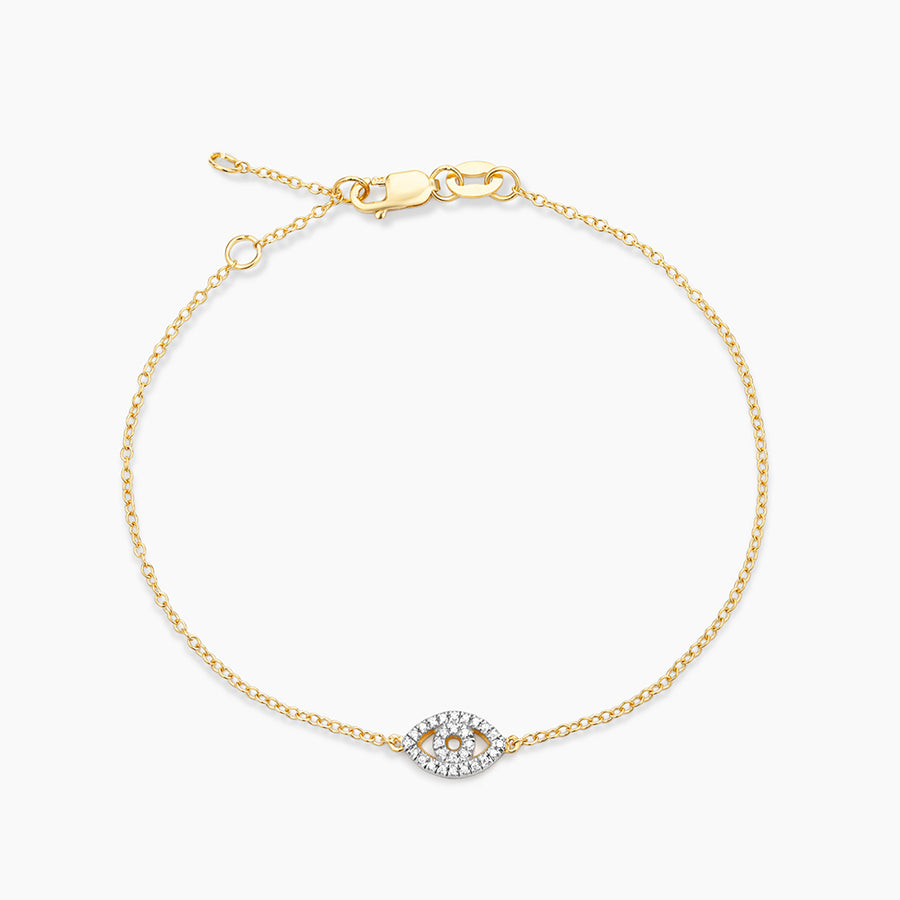 14kt Gold Eye on the Prize Chain Bracelet