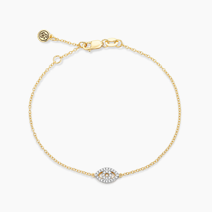 14kt Gold Eye on the Prize Chain Bracelet