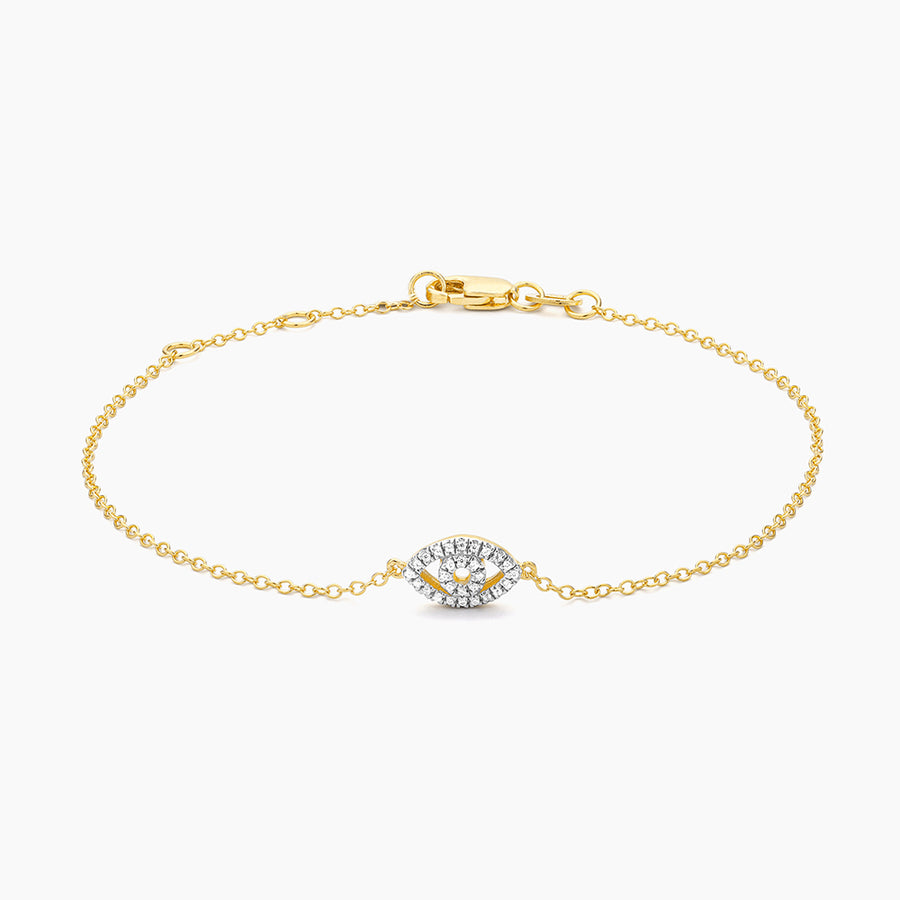14kt Gold Eye on the Prize Chain Bracelet
