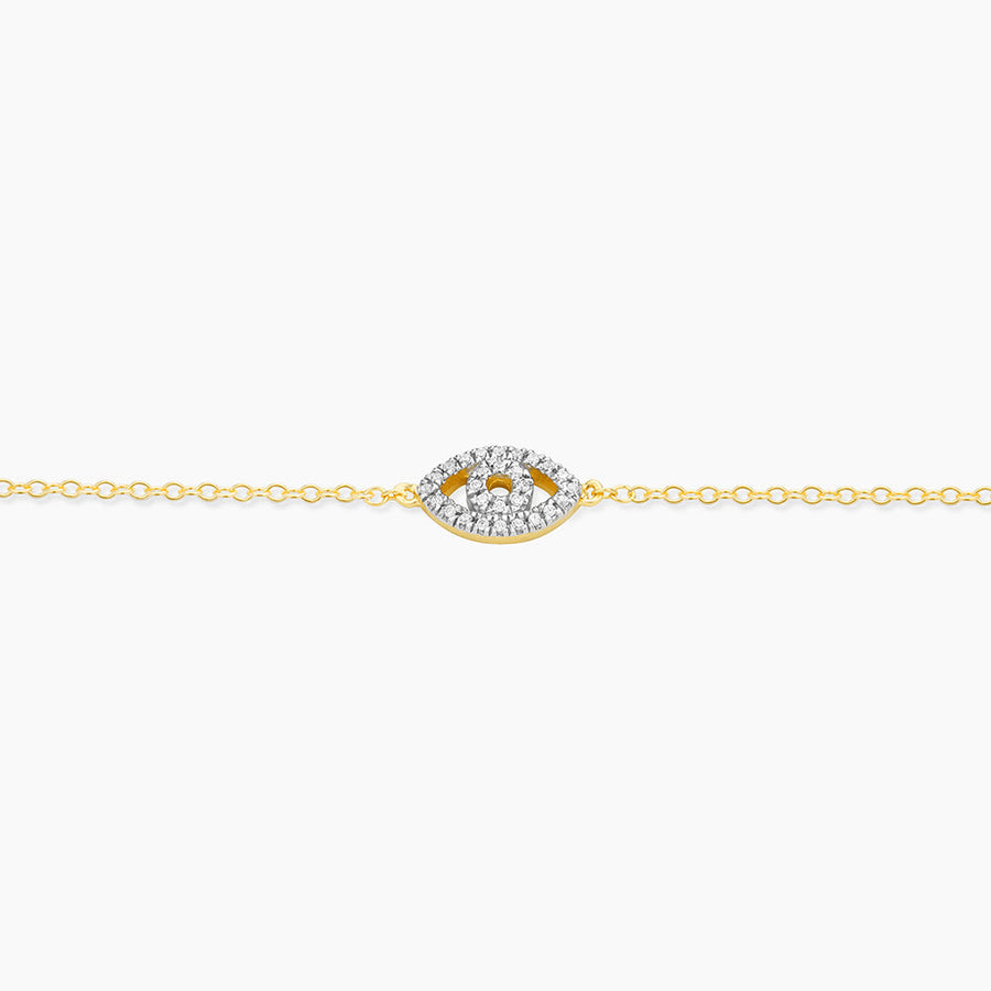 14kt Gold Eye on the Prize Chain Bracelet