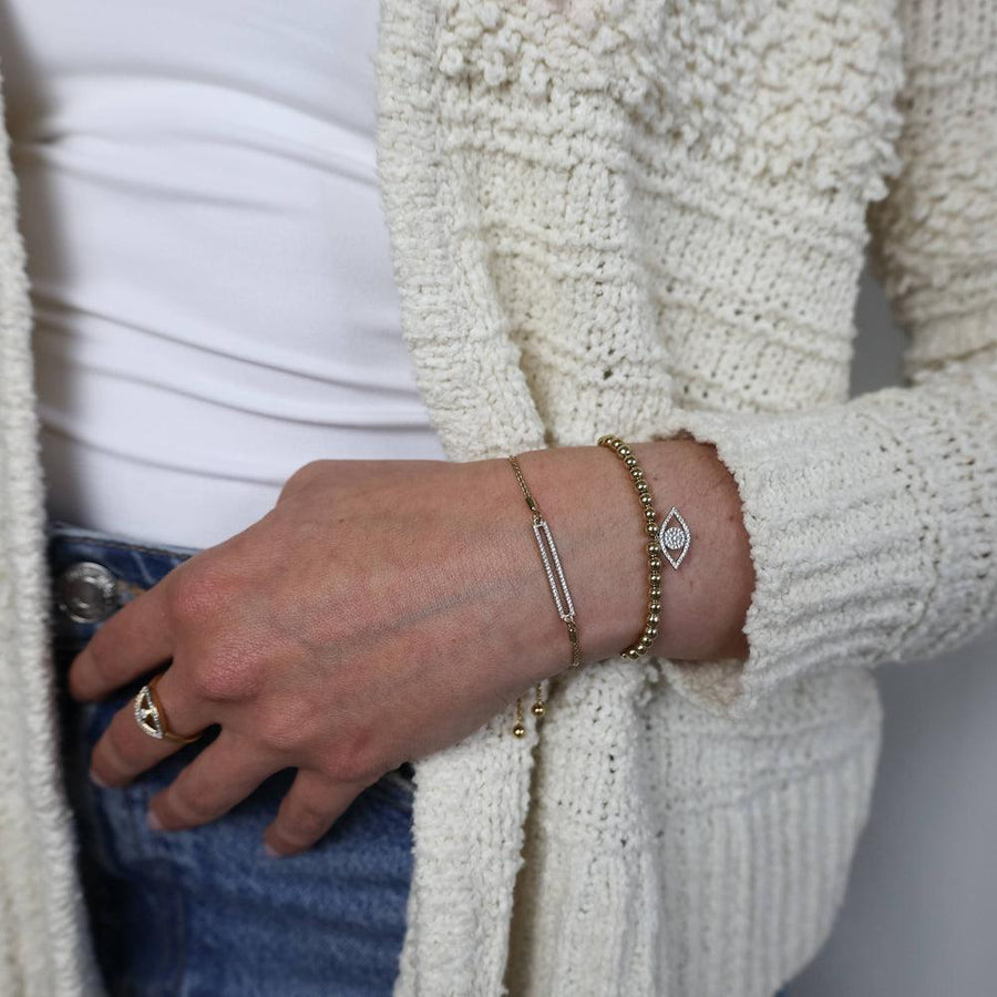 Buy Evil Eye Beaded Bolo Bracelet Online - 2