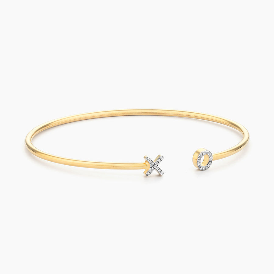 14kt Gold XO Flexi Cuff Bracelet