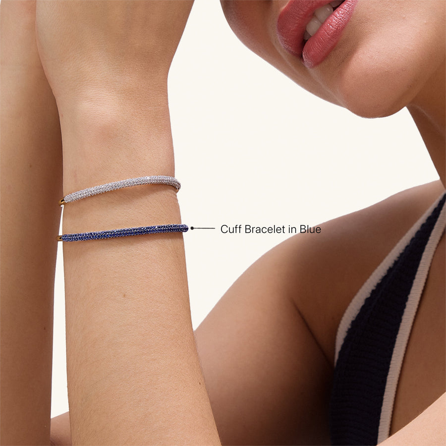 Hello Ella Cuff Bracelet in Blue