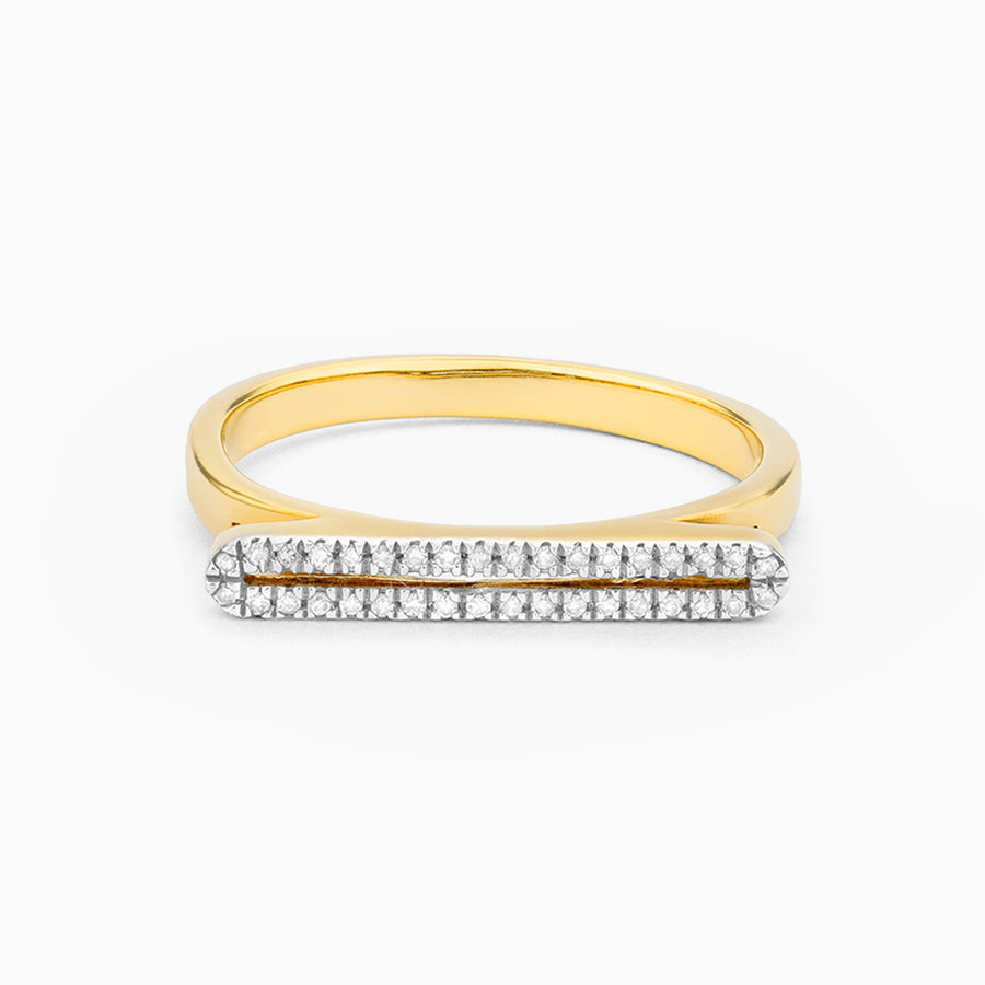 Double Stack Diamond Bar Statement Ring