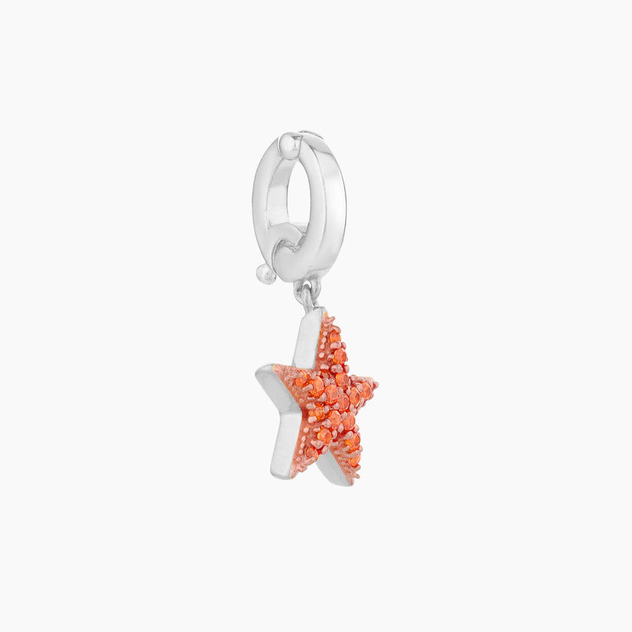 Orange Star Charm