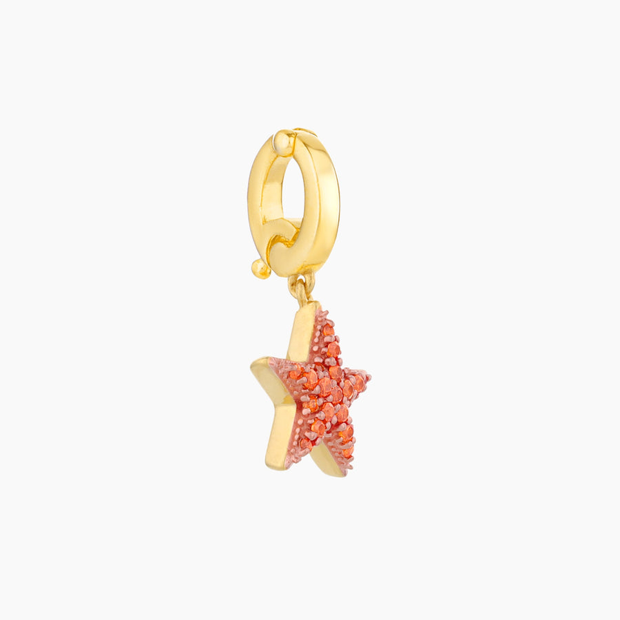 Orange Star Charm