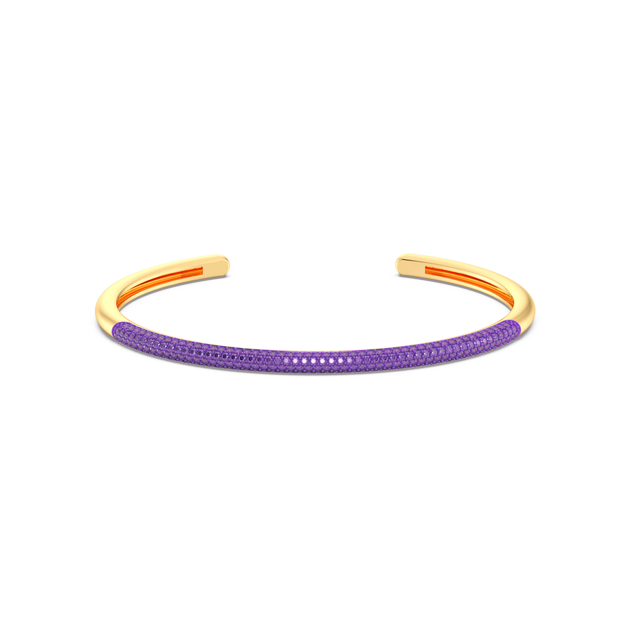 Hello Ella Cuff Bracelet in Purple