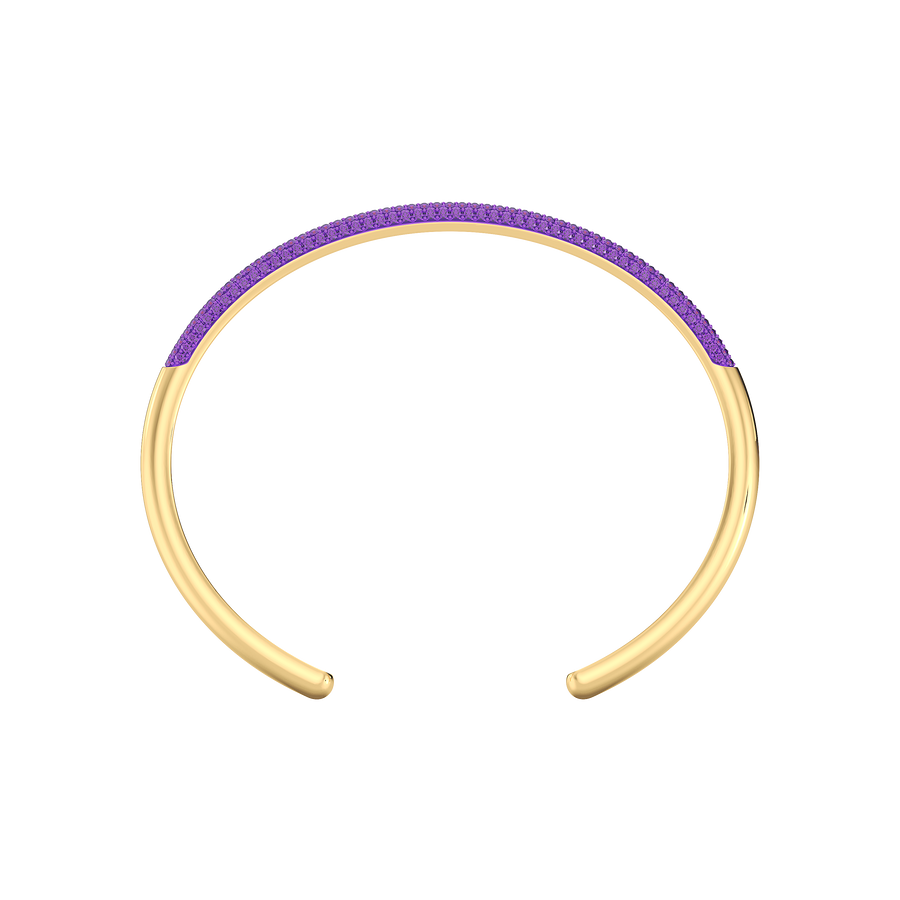Hello Ella Cuff Bracelet in Purple