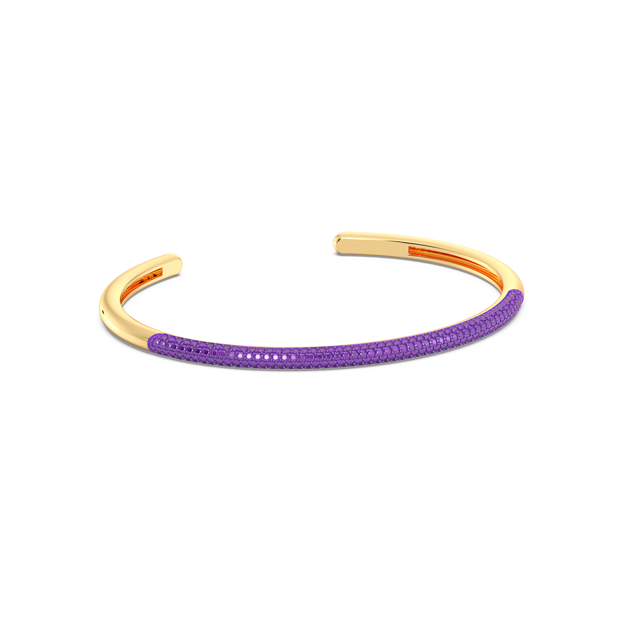 Hello Ella Cuff Bracelet in Purple