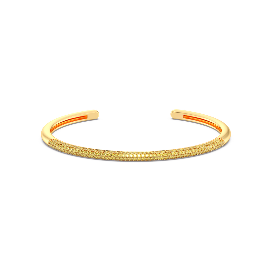 Hello Ella Cuff Bracelet in Yellow
