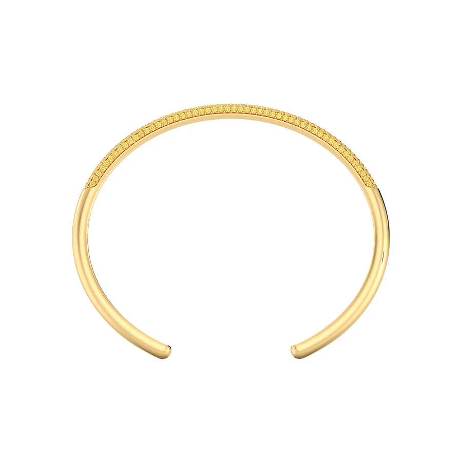 Hello Ella Cuff Bracelet in Yellow