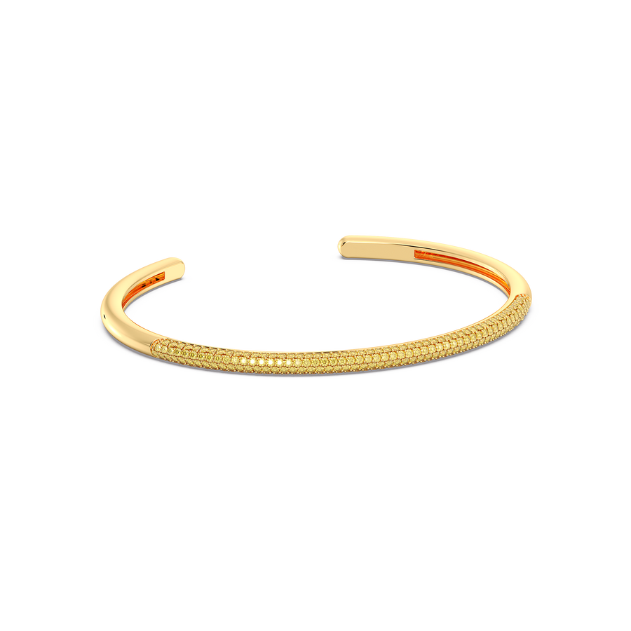 Hello Ella Cuff Bracelet in Yellow