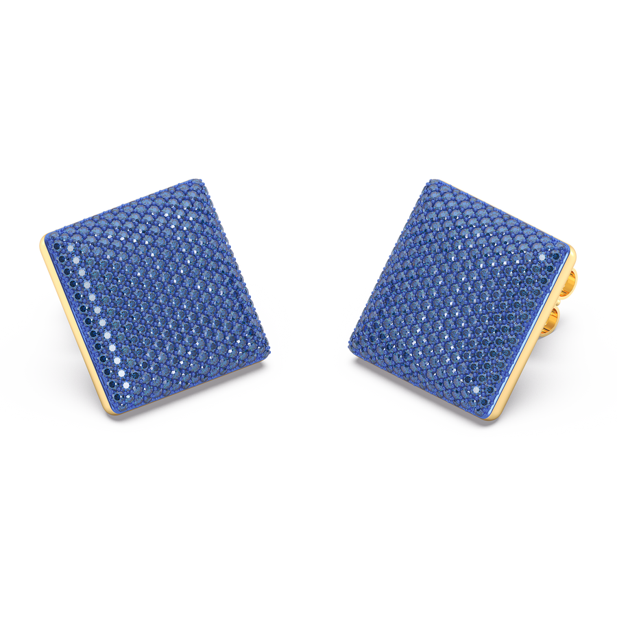 Hello Ella Cube Studs in Blue