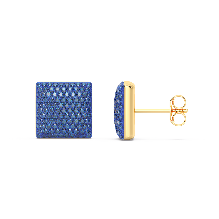 Hello Ella Cube Studs in Blue