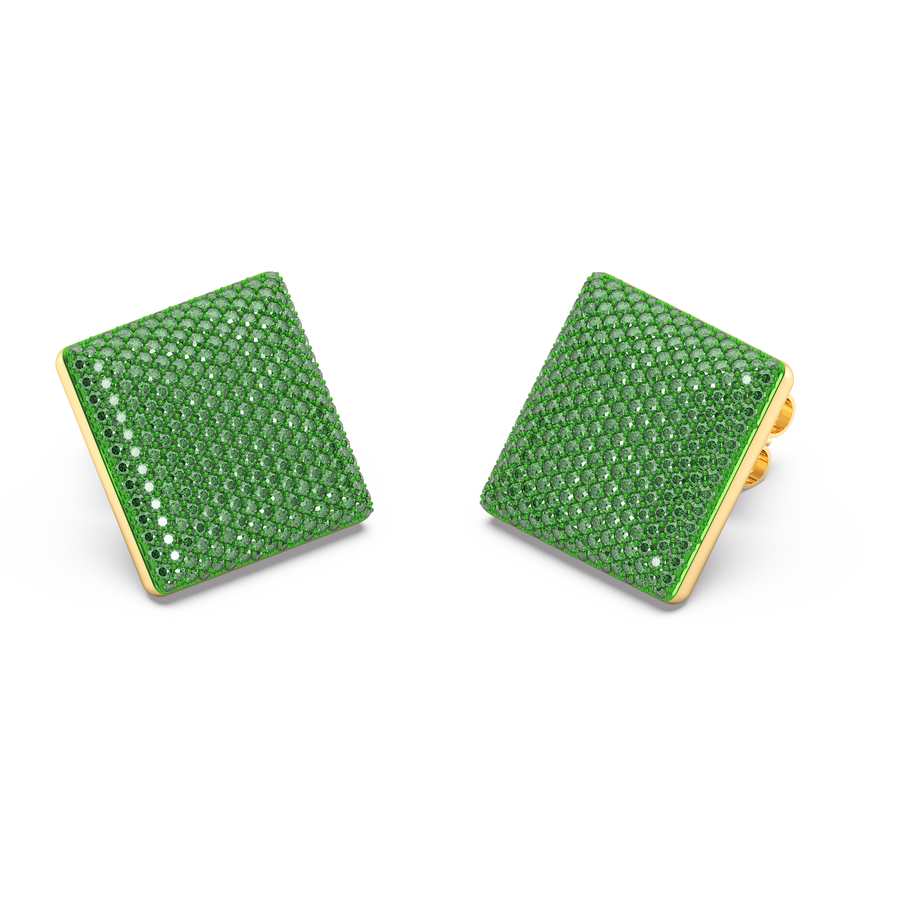 Hello Ella Cube Studs in Green
