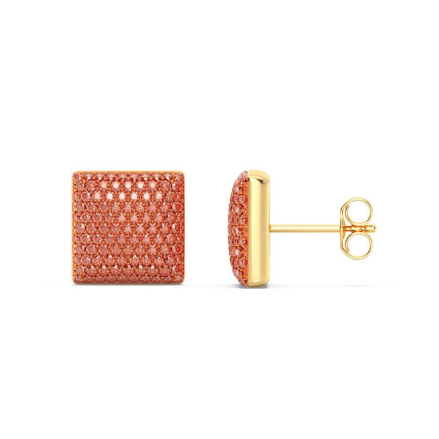 Hello Ella Cube Studs in Orange