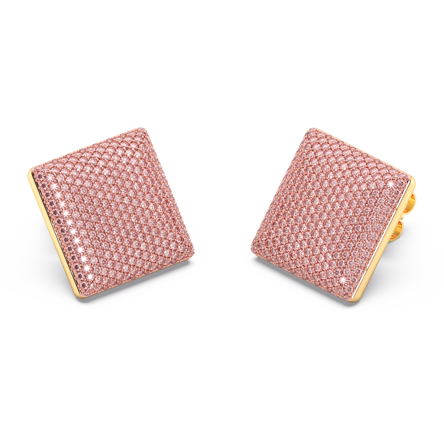 Hello Ella Cube Studs in Pink