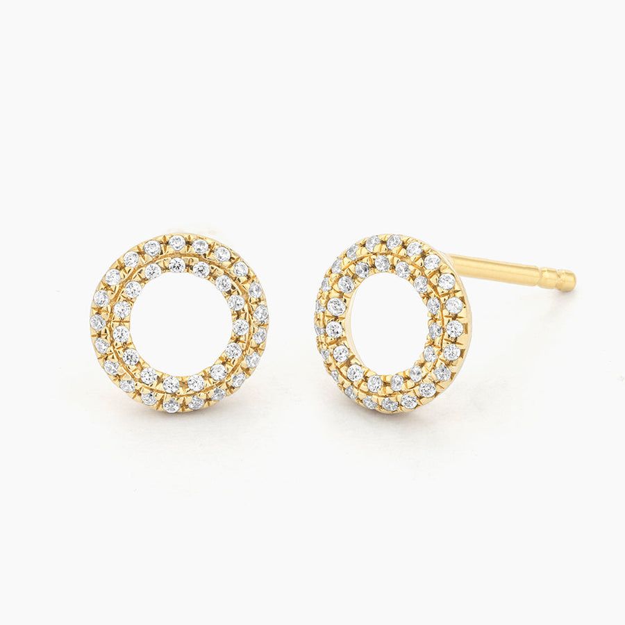 14kt Gold Sealed with a Kiss Stud Earrings