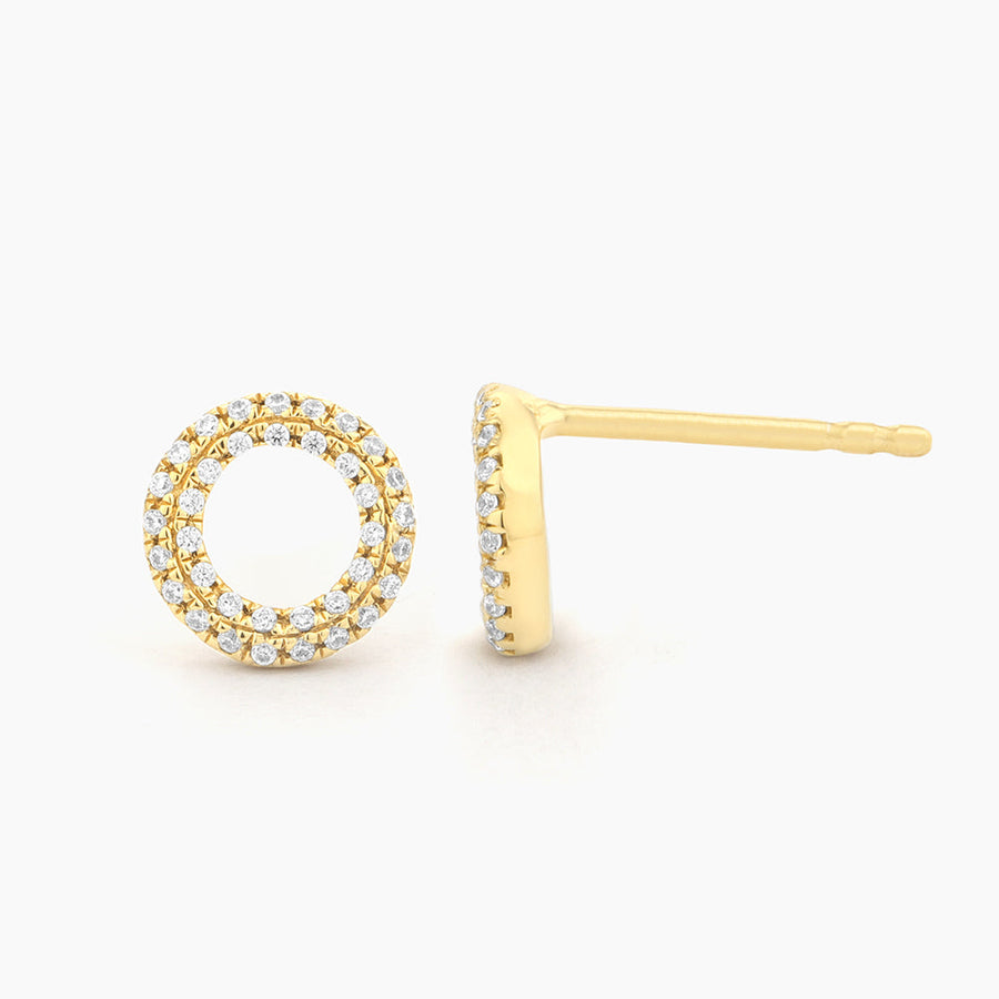 14kt Gold Sealed with a Kiss Stud Earrings