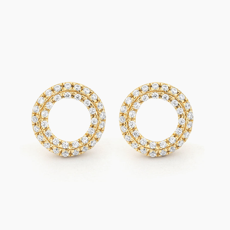 14kt Gold Sealed with a Kiss Stud Earrings