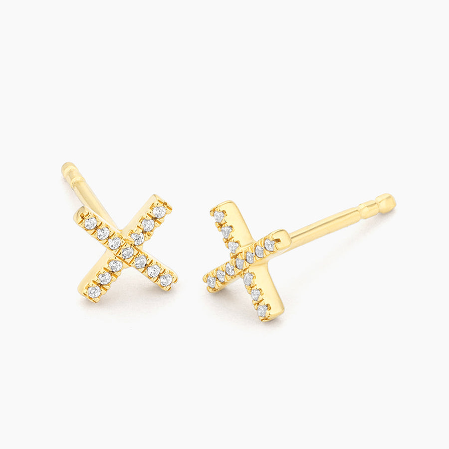 14kt Gold Hug It Out Stud Earrings