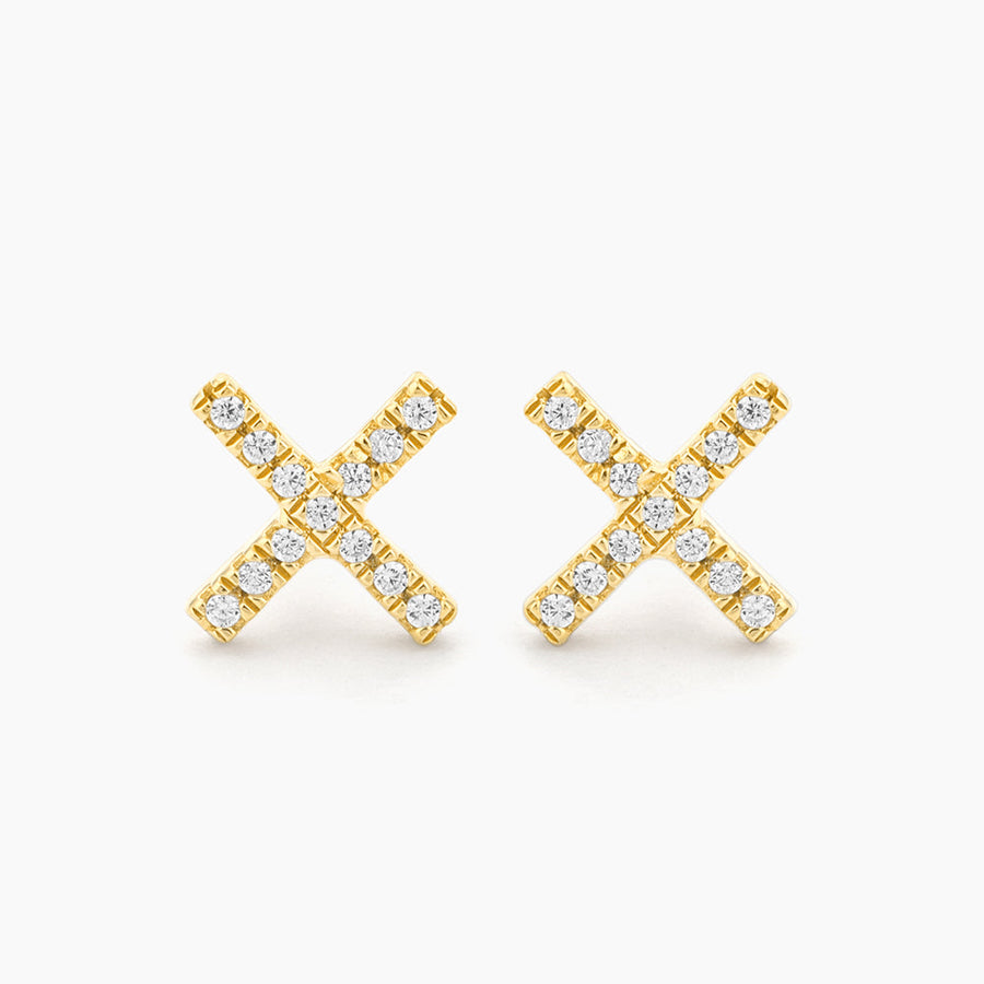 14kt Gold Hug It Out Stud Earrings