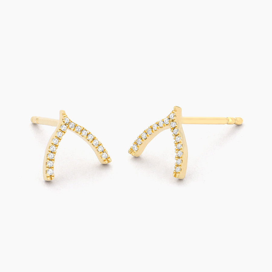 Wishbone Fashion Stud Earrings