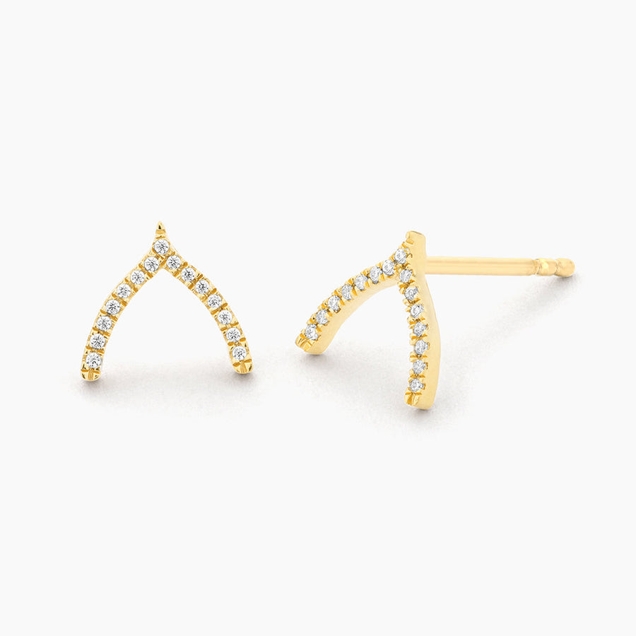 Wishbone Fashion Stud Earrings
