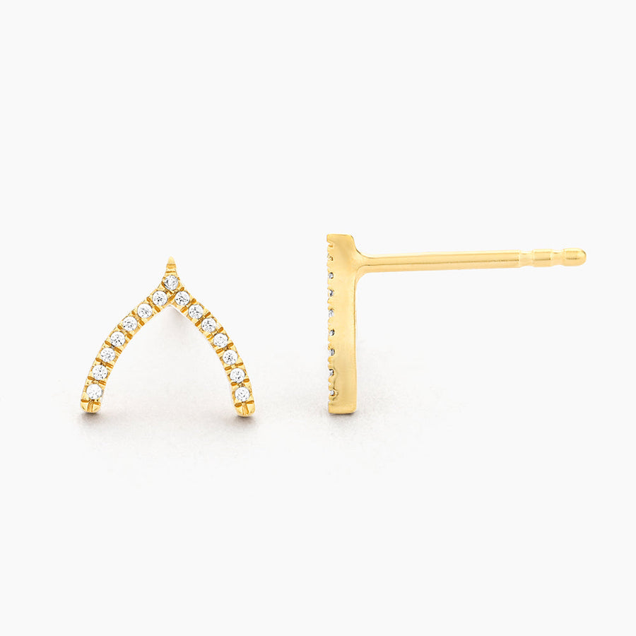 Wishbone Fashion Stud Earrings