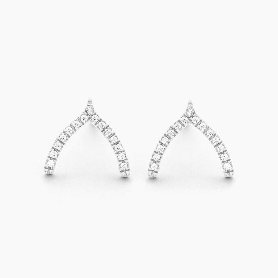 Wishbone Fashion Stud Earrings