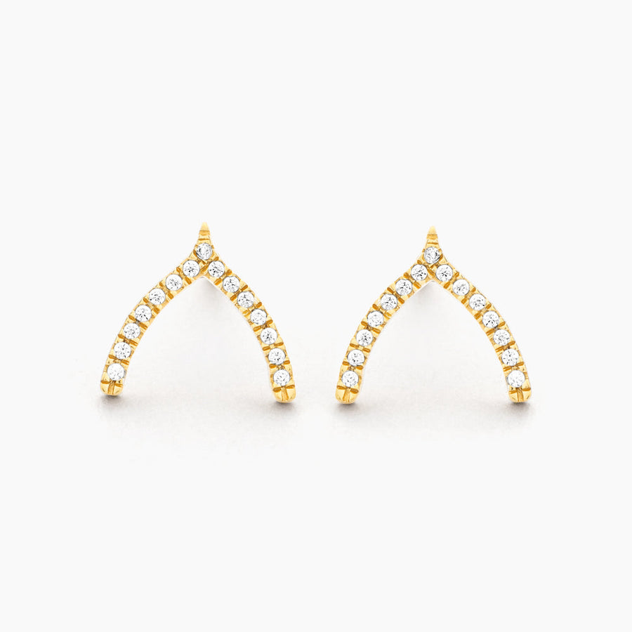 Wishbone Fashion Stud Earrings