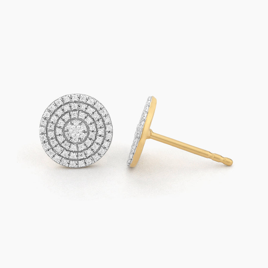 14kt Gold Right Round Stud Earrings
