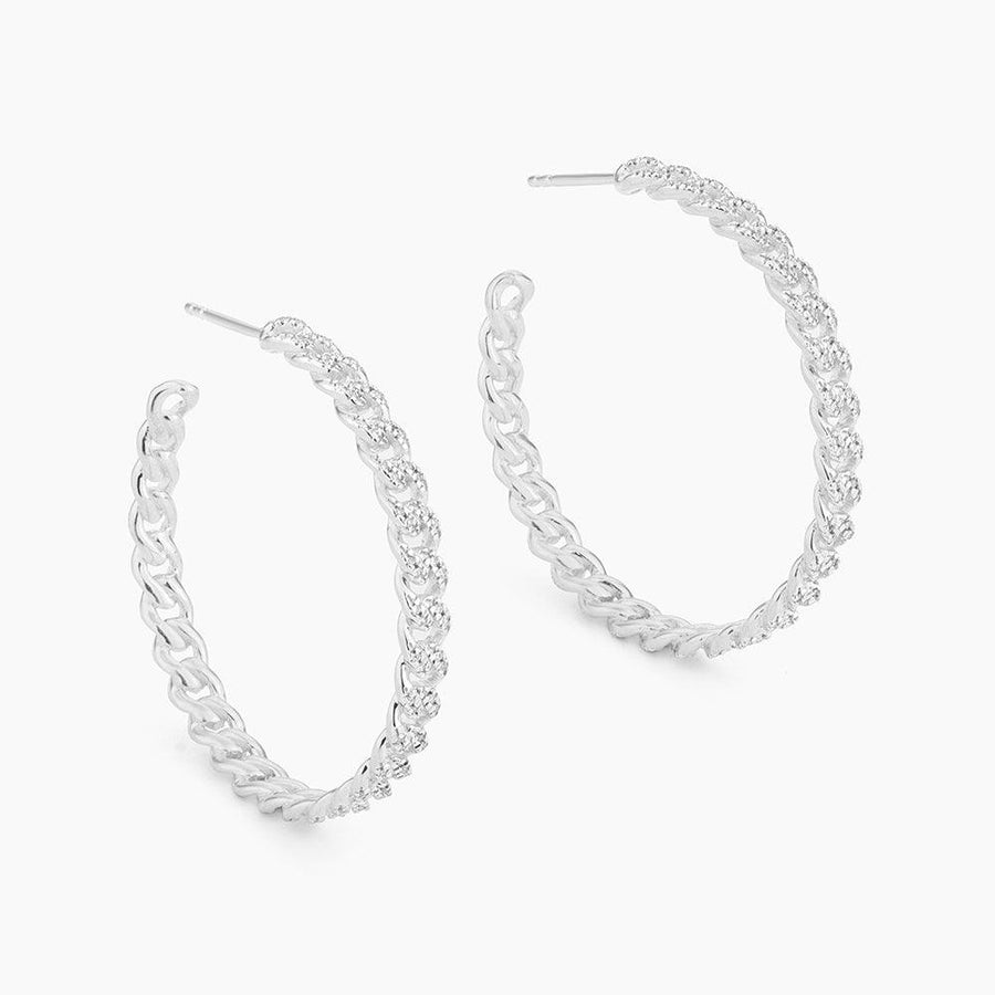 Hand In Hand Cuban Hoop Earrings - Ella Stein 