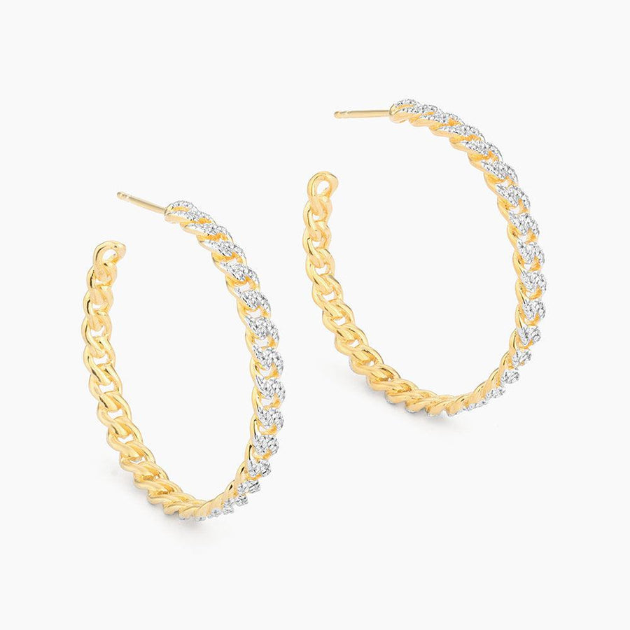 Hand In Hand Cuban Hoop Earrings - Ella Stein 
