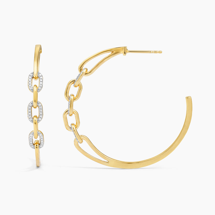 Link Up Hoop Earrings