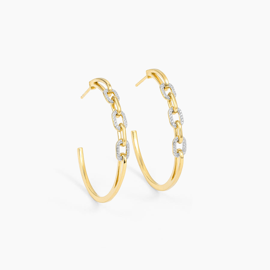 Link Up Hoop Earrings