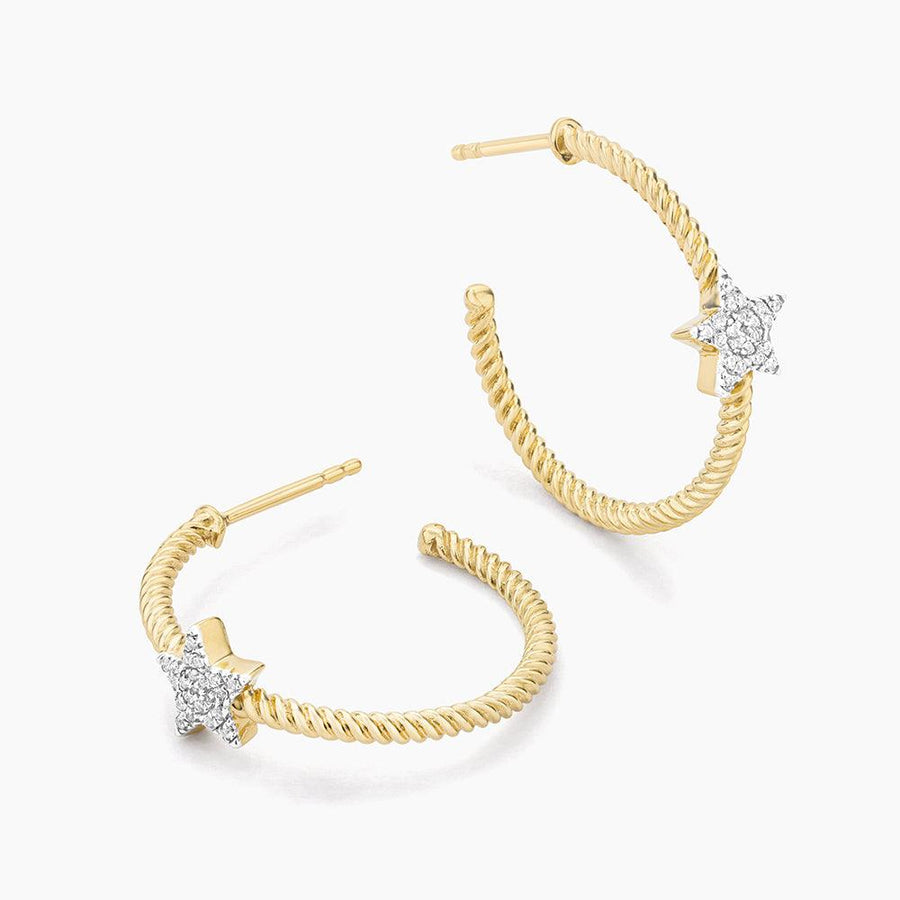 Star Hoop Earrings - Ella Stein 