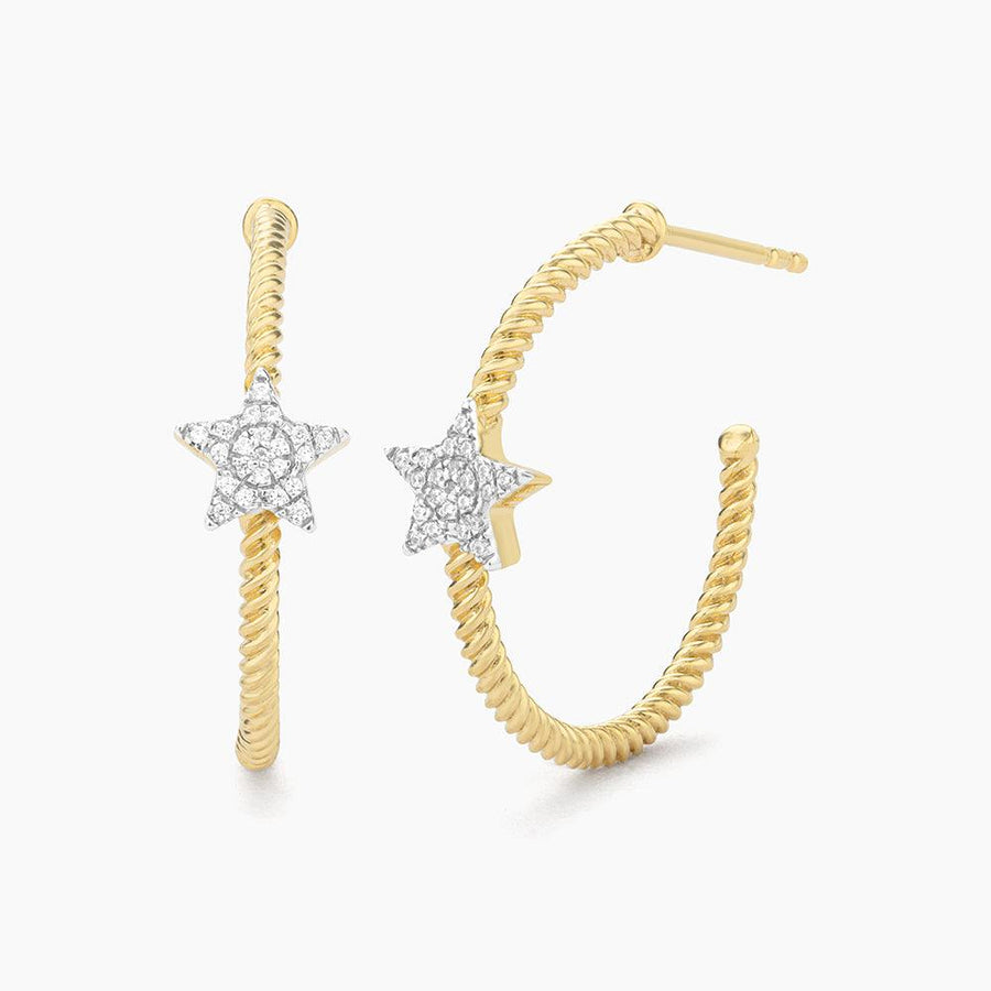 Star Hoop Earrings - Ella Stein 